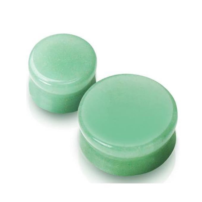 19 mm Double-flared plug Jade steen groen - LMPiercings