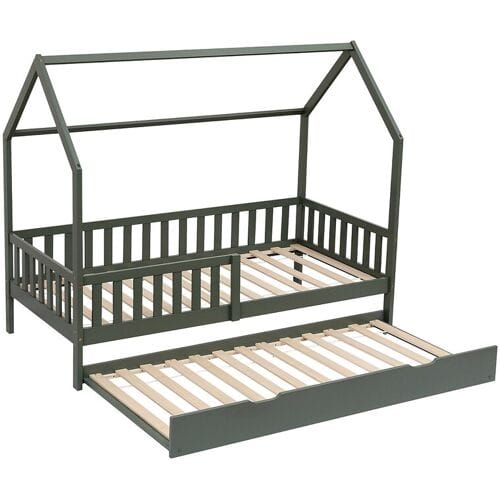 Happy Garden Kinderschuifbed 190x90cm groen MARCEAU