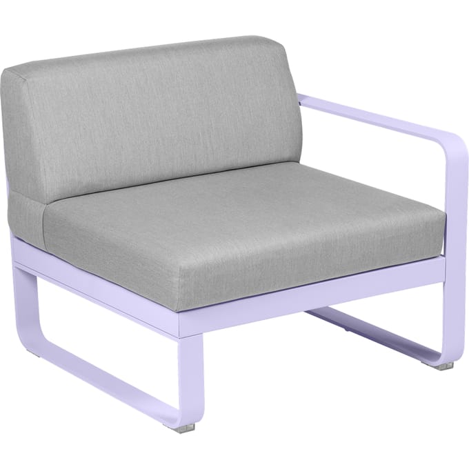 Fermob BELLEVIE Fauteuil Module rechts - D1 Marshmallow - 79 Flanelgrijs