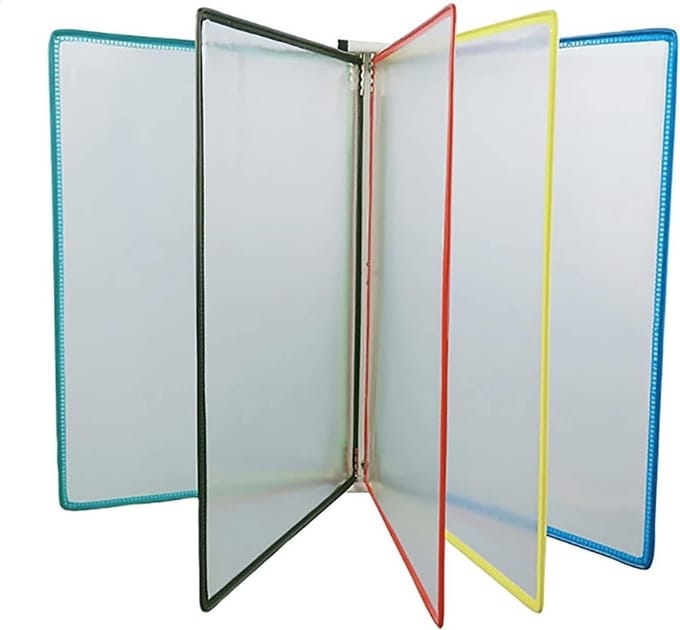 Hangende Wandmap - Documenthouder Folderstandaard - Documenten Organiseren - Magnetische Bevestiging - 33x23x10CM - Multicolor