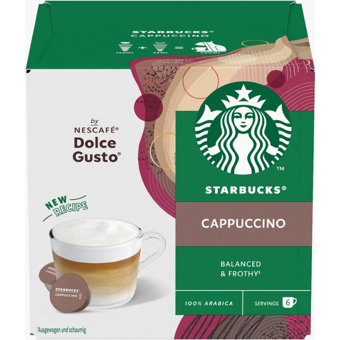 STARBUCKS® by NESCAFÉ® Dolce Gusto® Cappuccino 12 capsules