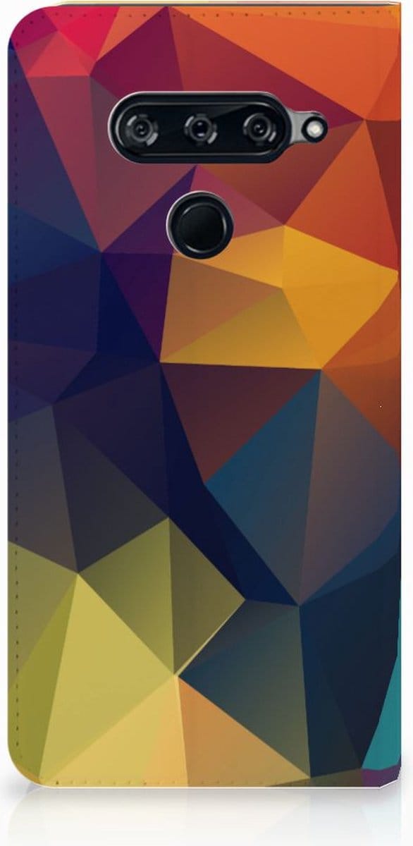 LG V40 Thinq Stand Case Polygon Color