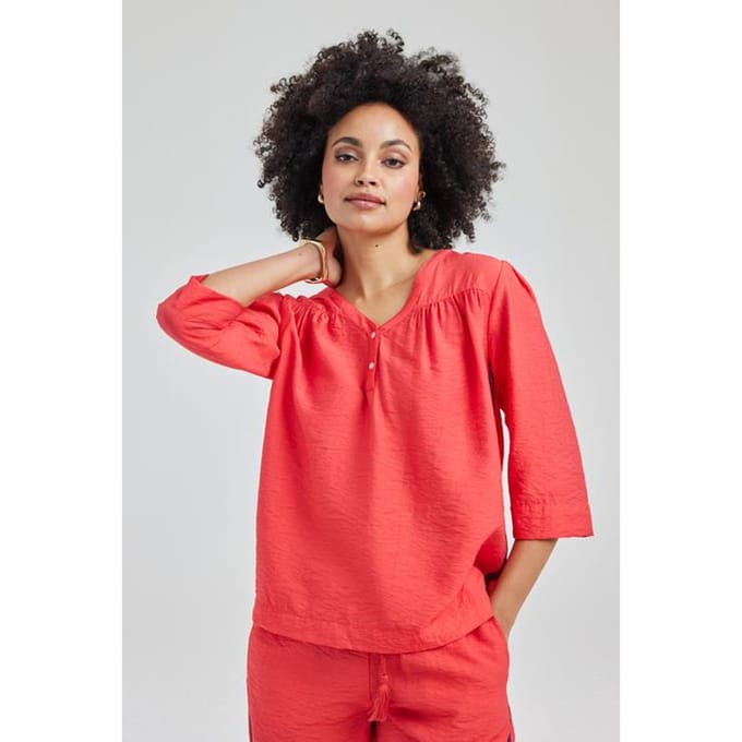 DIDI Blouse Pearl In Rose Red Größe: 46 | Blusen Outlet | Damen | Weiß