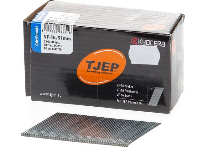 Brad 16G 1.6mm l=51mm schuin 20° verz.(2000)