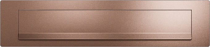 Briefplaat - Brons Kleur - RVS - GPF - Brons Kleur RVS - GPF - Bronze blend 340x77 mm - GPF9830.A2