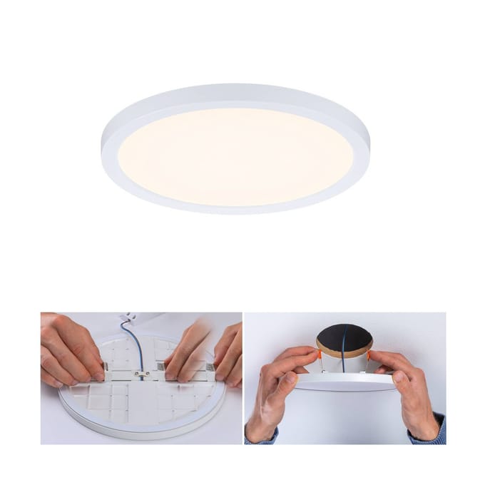 VariFit LED-inbouwpaneel 3-Step-Dim Areo IP44 rond 175 mm 13W 1200lm 3000K Wit dimbaar