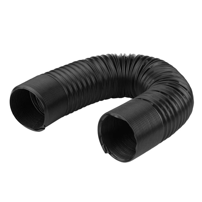 Universele auto aangepaste luchtinlaat flexibele expansiebuis leiding kunststof slang 76mm black