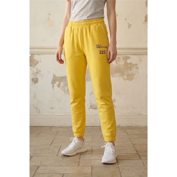 Mid-Waist Geprinte Katoen Lycra Joggingbroeken