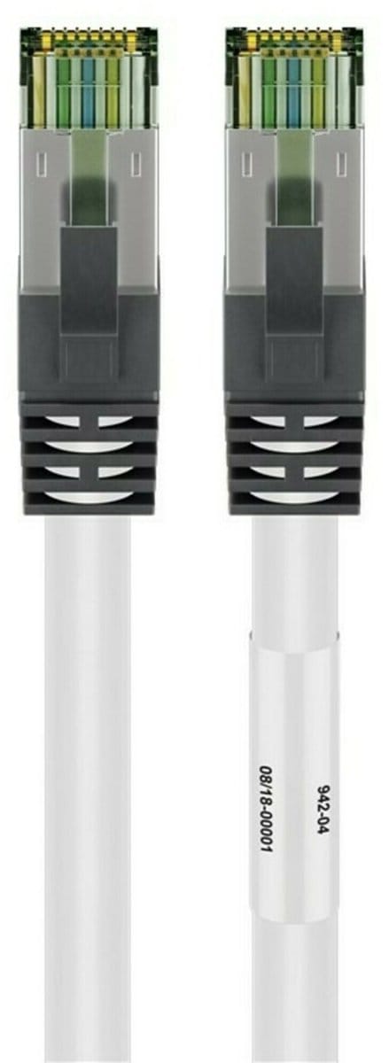 Premium S/FTP CAT8.1 40 Gigabit netwerkkabel / wit - LSZH - 2 meter