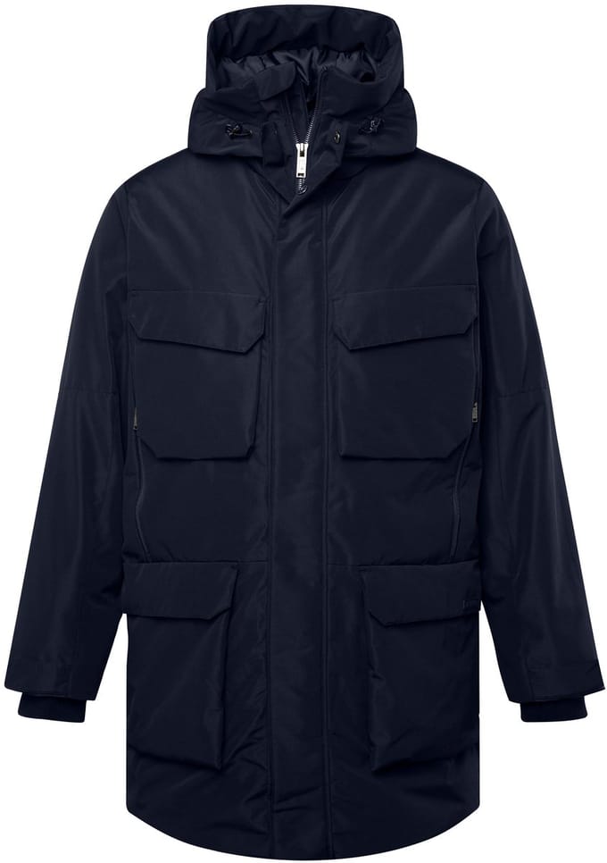 JP 1880 - Heren - Parka capuchon veel zakken - Navy blauw - Maat L