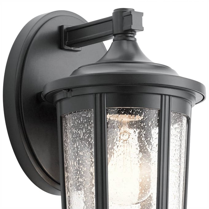 Kichler LED Wand Buitenlamp Fairfield | 1X E27 Max 60W | IP44 | Dimbaar | Black