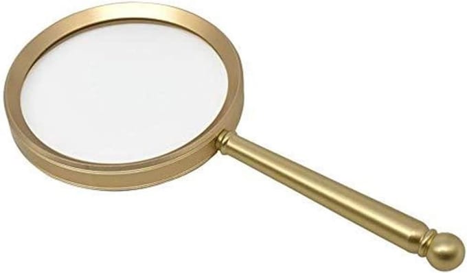 Vergrootglas - Handloep - Details Bekijken - 20x Vergroting - 20.3 cm - Zwart