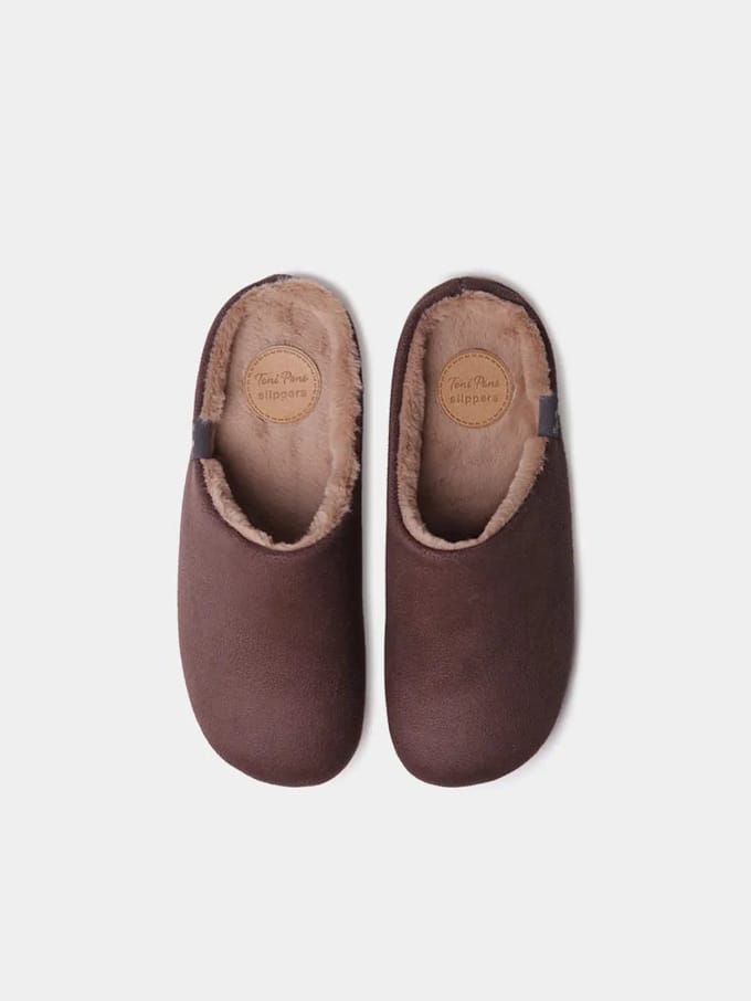 Herenslippers met open tenen van textiel | NOTI-BD