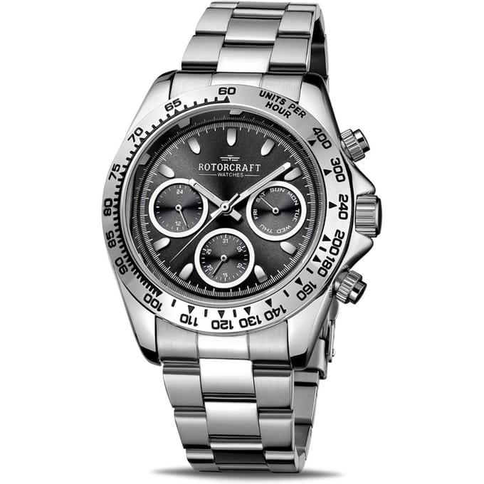 Rotorcraft - Heren Horloge Cargo - Zilver