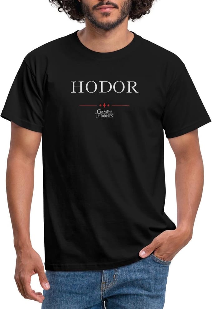 Game Of Thrones Hodor T-Shirt Heren
