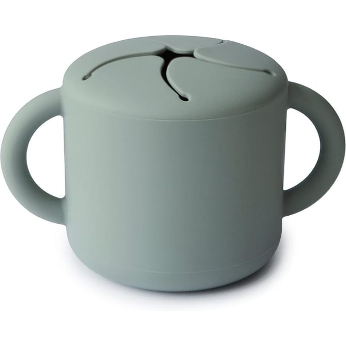 Mushie - Siliconen Snack Cup - Snackcups - Cambridge Blue