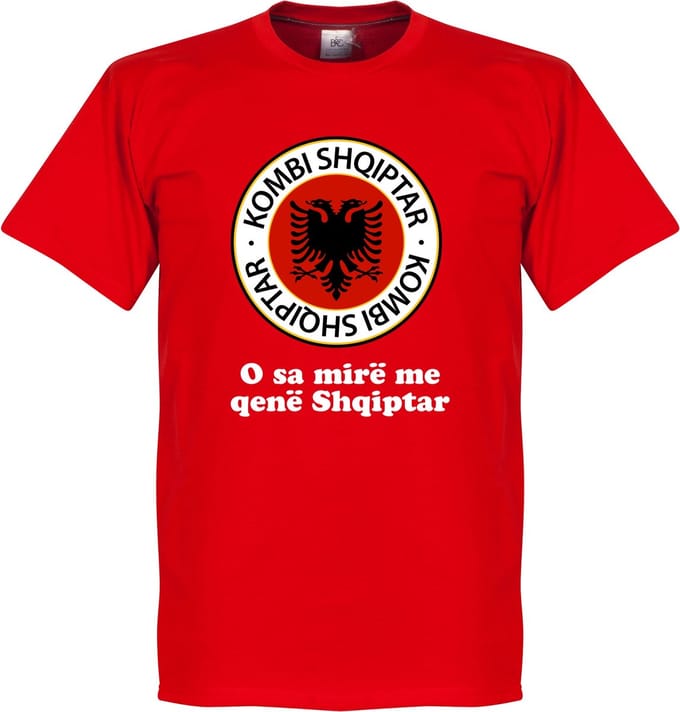 Albanië Slogan Logo T-Shirt - 3XL