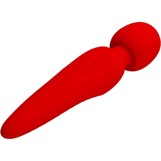Pretty Love - Meredith - Wand Vibrator - 12 Standen - Waterproof - Rood