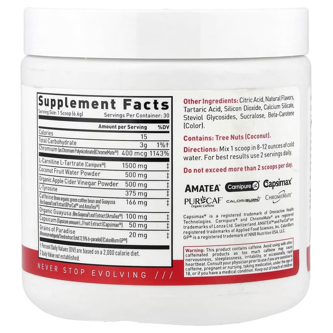 Kaged, Clean Burn met Appelciderazijn, Sinaasappel Mango, 7.2 oz (204 g)