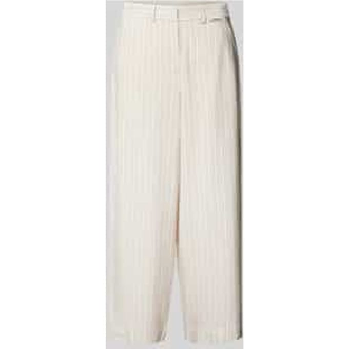 Wide leg stoffen broek met streepmotief, model 'CAARUNUS'