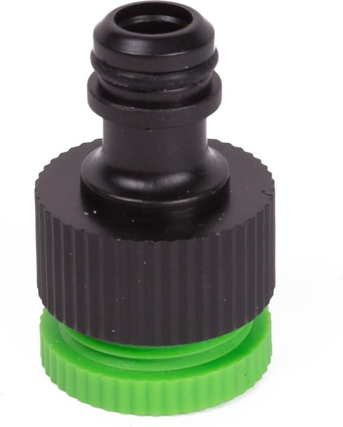 Benson Verloop adapter voor buitenkraan - geschikt voor 1/2 en 3/4 inch - duurzaam plastic