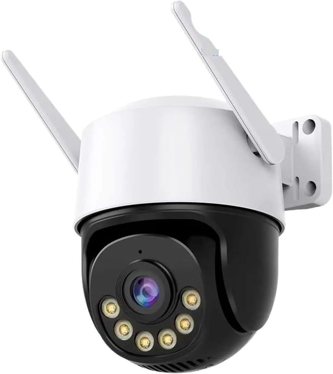 Beveiligingscamera Buiten - IP Camera - Huisbewaking - AI Mensdetectie - 8MP 4K - Zwart