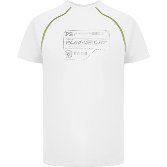 Prestatie Korte Mouwen Logo T-shirt in Wit