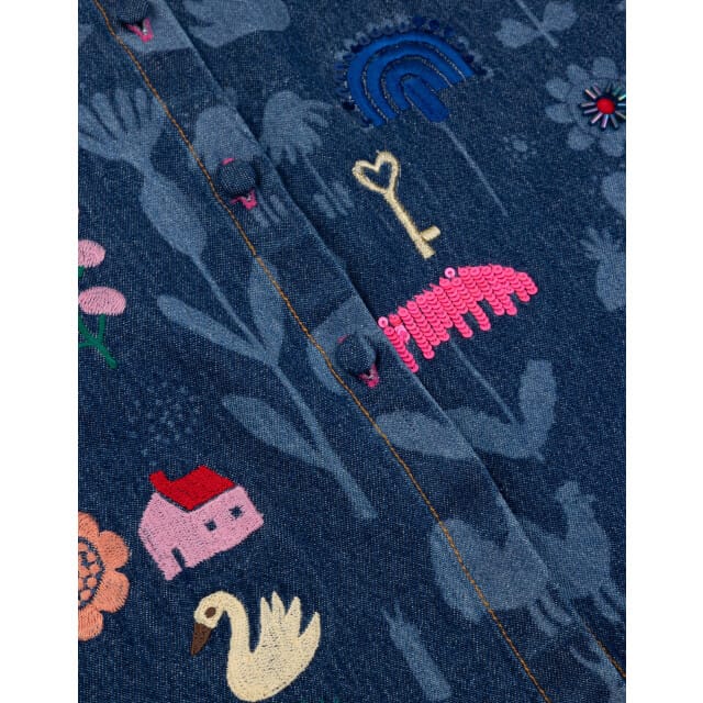 Oilily Disonette Jurk- maat128/8yr Patriot Blauw