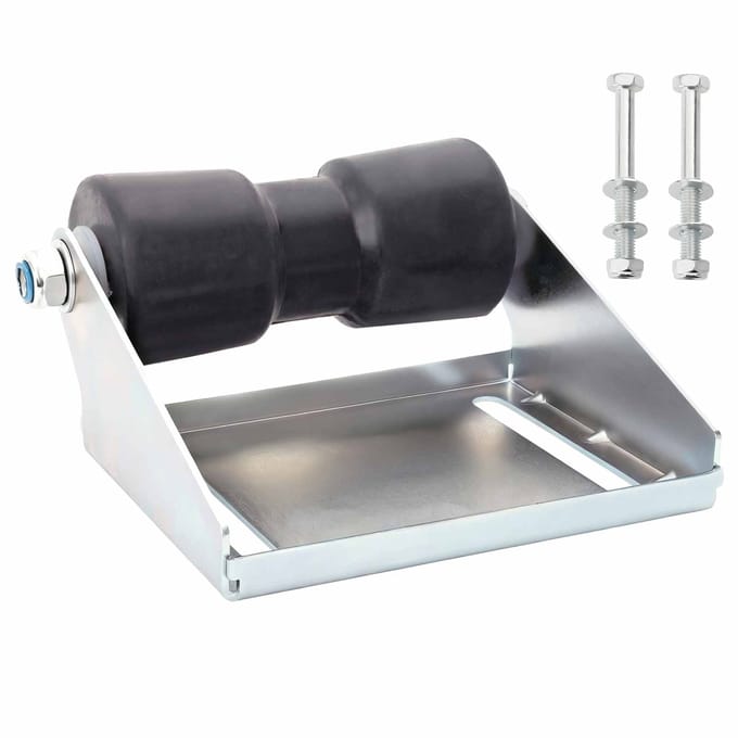vidaXL - Boot - Trailer - Roller - met - Beugel - 20,3 - cm - Gegalvaniseerd - staal