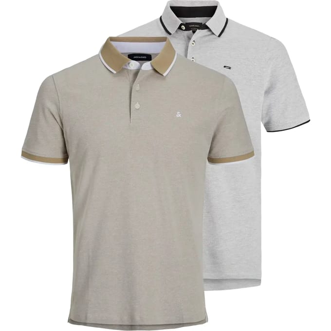 JACK&JONES - JJEPAULOS POLO SS 2PK MP NOOS - Heren - Polo's