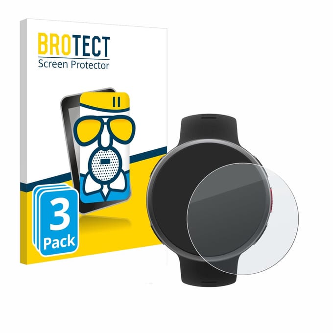 BROTECT - Screenprotector voor Polar Vantage V2 - Folie Beschermfolie Beschermglas matte 3 Stuks