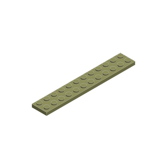 10ST 2445 2x12 Plaat Bouwsteen Plat ZELF MAKEN Componenten Bouwmoc Compatibel Assemblage Deeltje Creatief Cadeau Speelgoed 10PCS kleur van de zeegolf