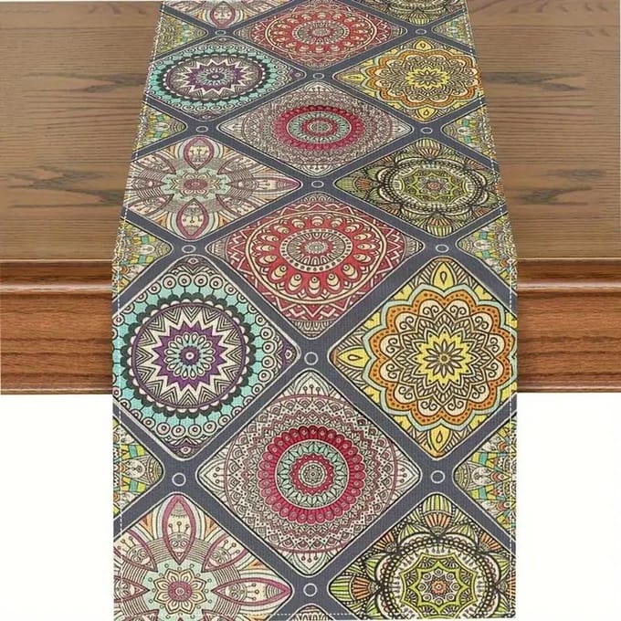 Boho Bohemian Linnen Tafel Runner Commode Sjaal Decor Herbruikbaar Boerderij Keuken Eettafel Runners Feestdecoraties 150x33cm