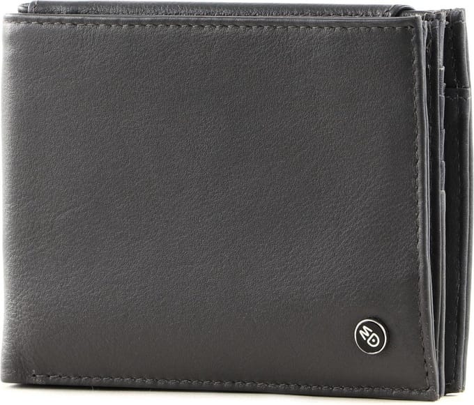 MANDARINA DUCK Leren Portemonnee Downtown Wallet Iron Gate Donkergrijs