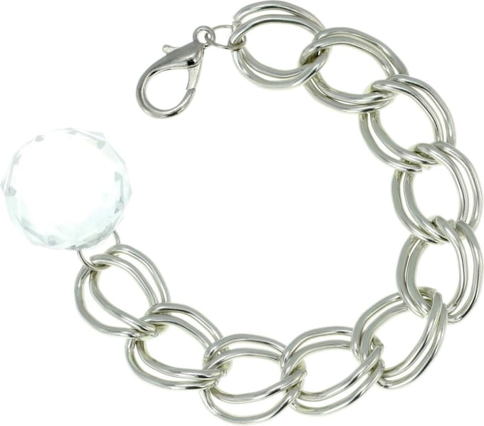 Behave - Armband dames - zilverkleur - speelse glamour - 21 cm