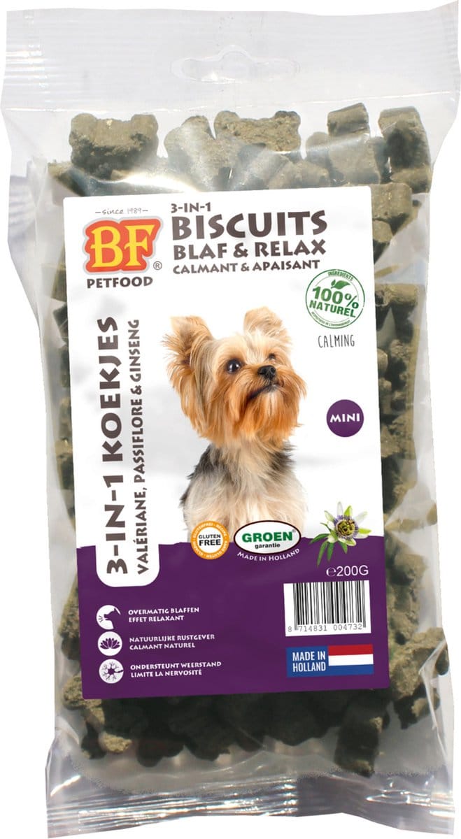 Biofood 3-in-1 Hondenkoekjes - Blaf en Relax - 200gr