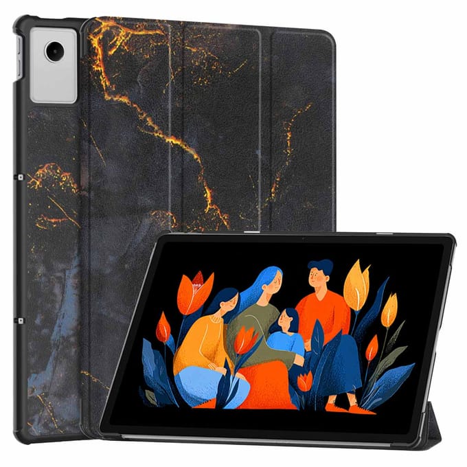 imoshion Tablet Hoes - Geschikt voor Lenovo Idea Tab Plus - Trifold design oude designs - Pr051 - Zwart