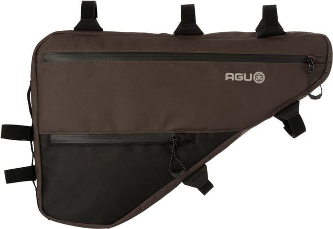AGU Venture - Full Frame Bag - Frametas - 7.5L - Bruin - Waterafstotend - 100% Polyester - YKK Ritssluiting - 3M Reflectie