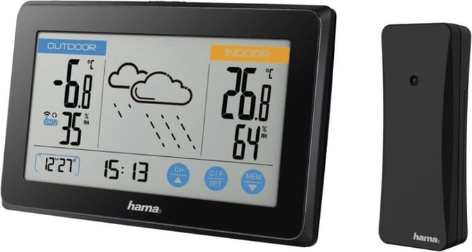 Hama Weerstation "Touch", zwart