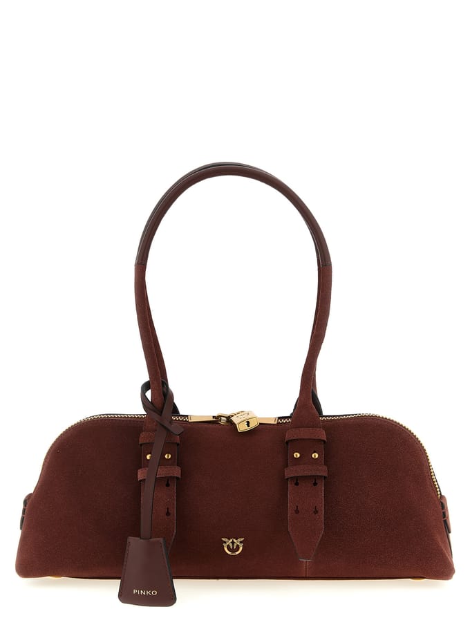 PINKO Bordeaux kalfsleren schoudertas