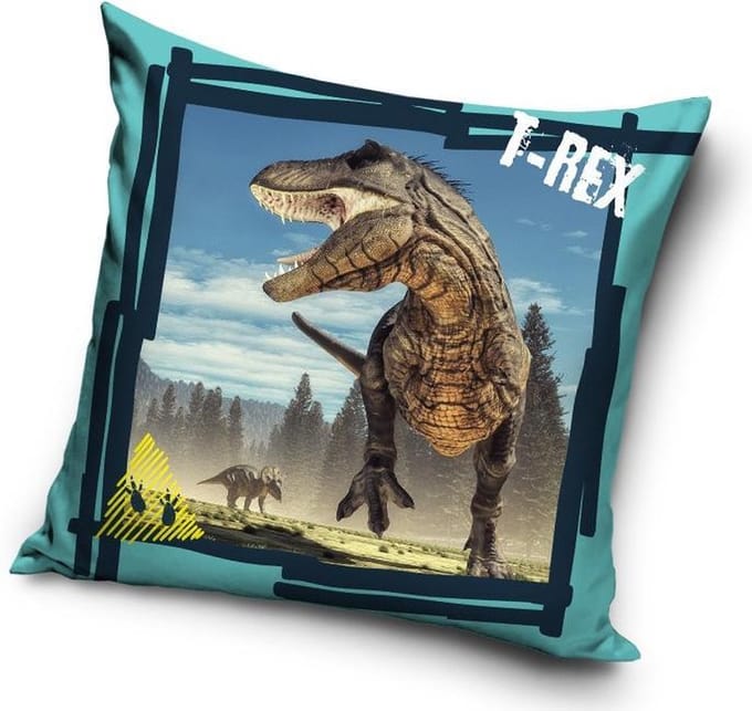Carbotex - Dinosaurus T-Rex - Sierkussen Kussen 40 x 40 cm inclusief vulling