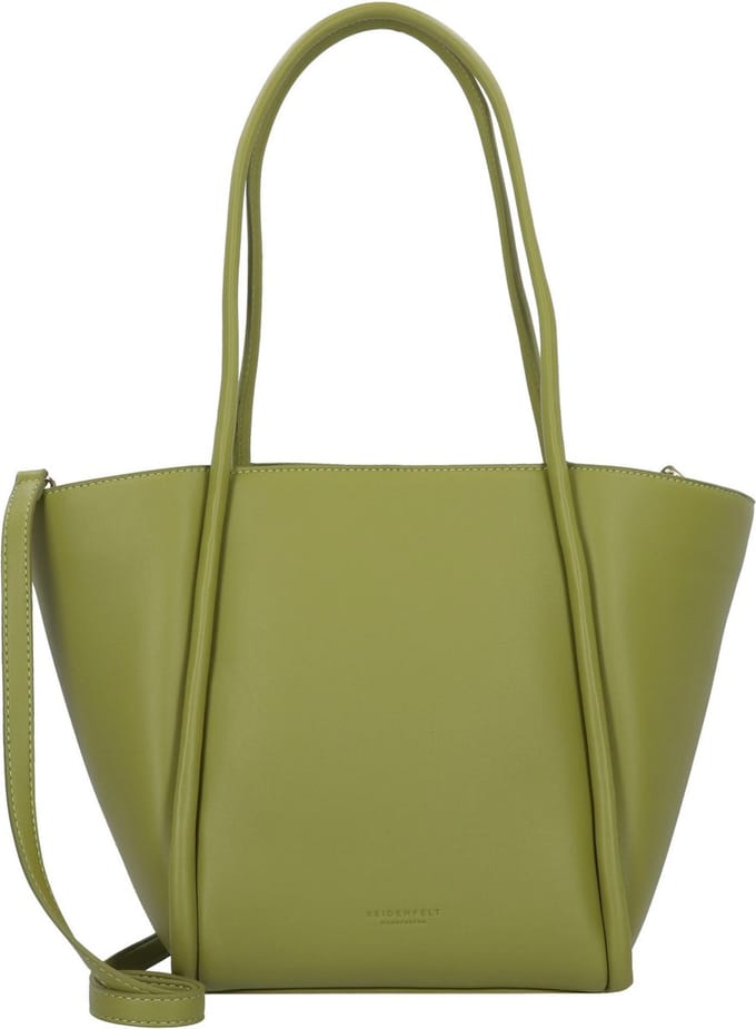 SEIDENFELT MANUFAKTUR Schoudertas Lyngby Shopper Leaf / Gold Groene