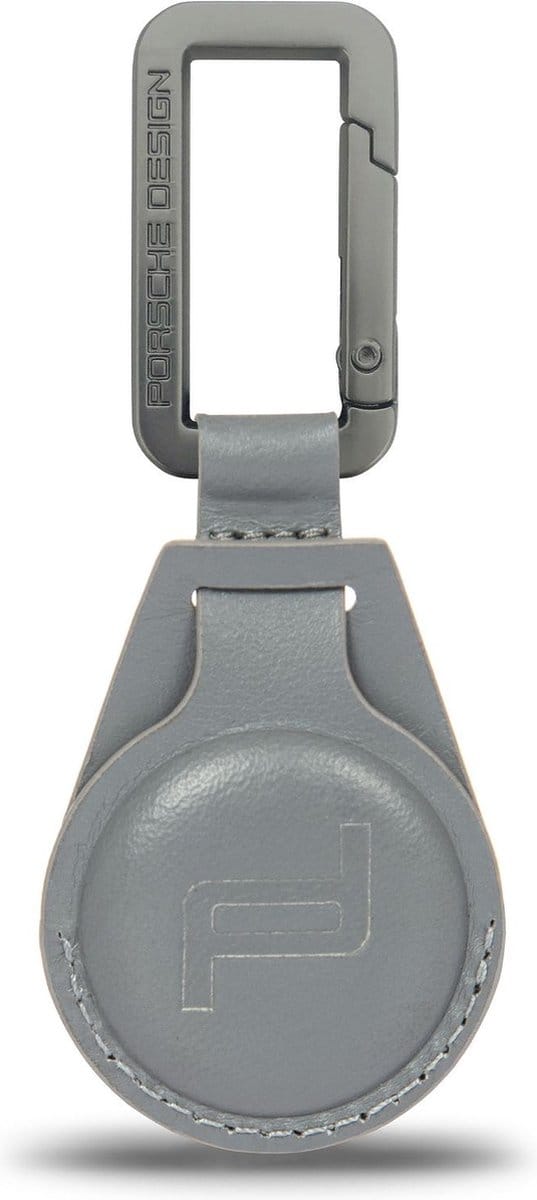 PORSCHE DESIGN Leren Sleutelhanger Keyholder for Bluetooth - Tracker Anthracite Grijs