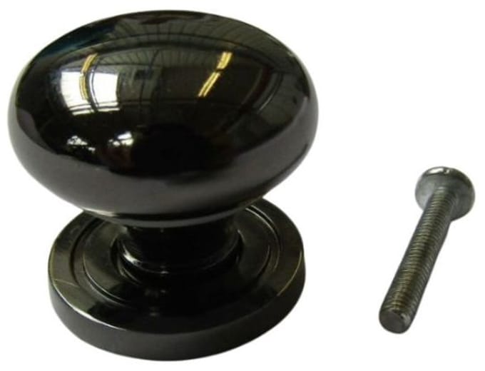 Round Cabinet Knob Black Nickel 30mm by Ironmongery World