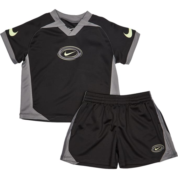 Nike Swoosh Trainingspakken Baby - Zwart - Maat 86 - 92 CM - Poly Jersey