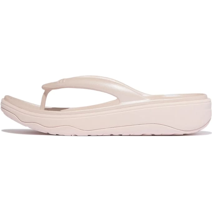 FitFlop Relieff Metallic Recovery Toe-Post Sandals Dames Slippers - Metallic Nude Rose