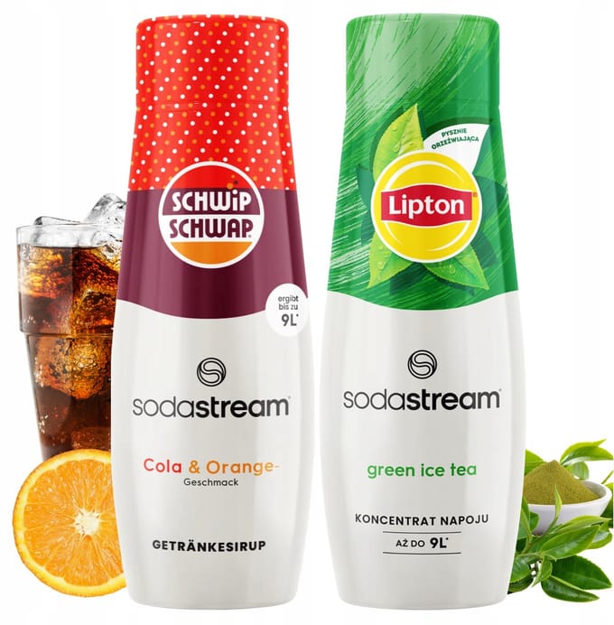 Sodastream - Syroop Zestel - Cola en Lipton Green - 440 ml