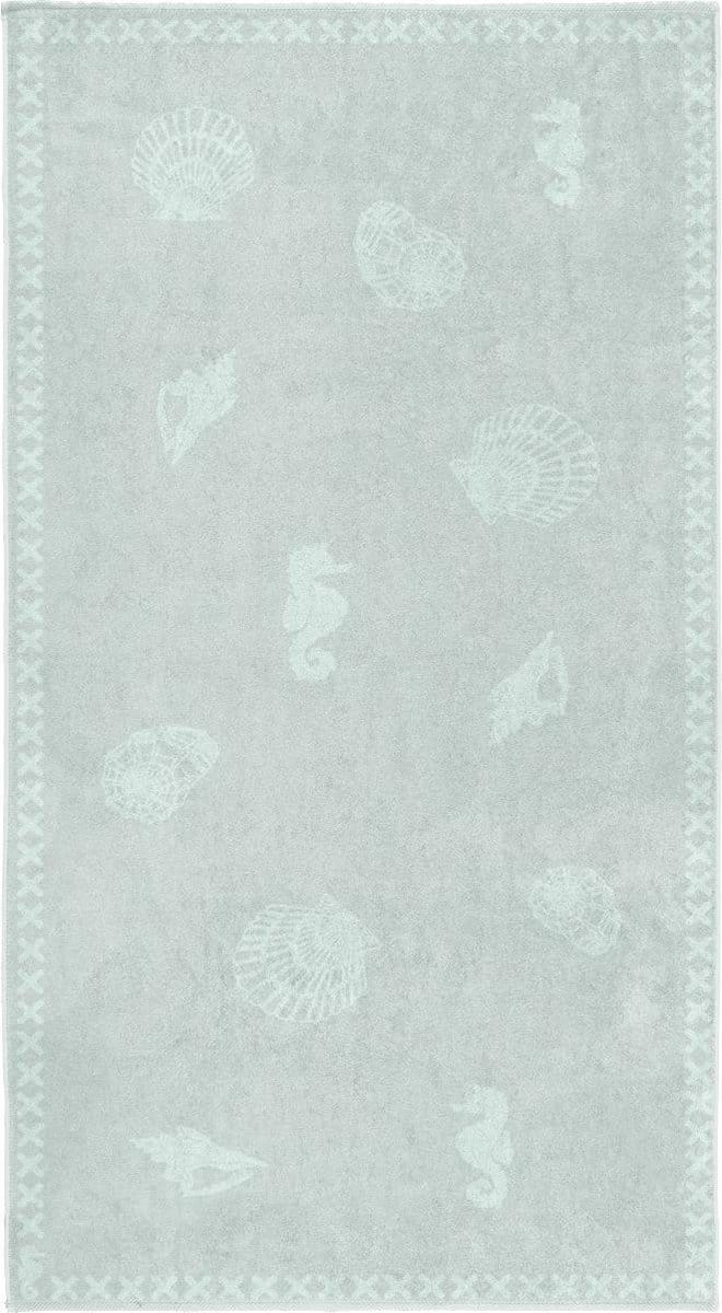 Seahorse Shells - Strandlaken XL - 100 x 200 cm - Mist