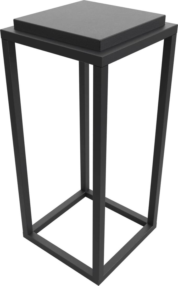 Steellish Light Zuil - Sokkel - Plantenzuil - Zwart - Metaal - 85 cm