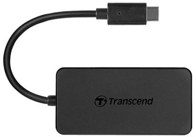 Transcend TS-HUB2C TS-HUB2C USB-hub 4 poorten USB-A USB 3.1 Gen1 5 GBit/s Zwart